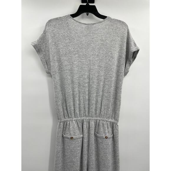 TruSelf Womens Soft Stretchy Vneck One Piece Jumpsuit Heather Gray XL NEW Pocket - Picture 8 of 14